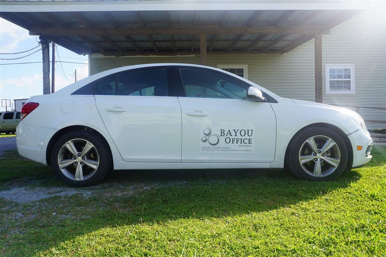 Bayou Office Machines delivery car for free toner delivery across the Bayou Region